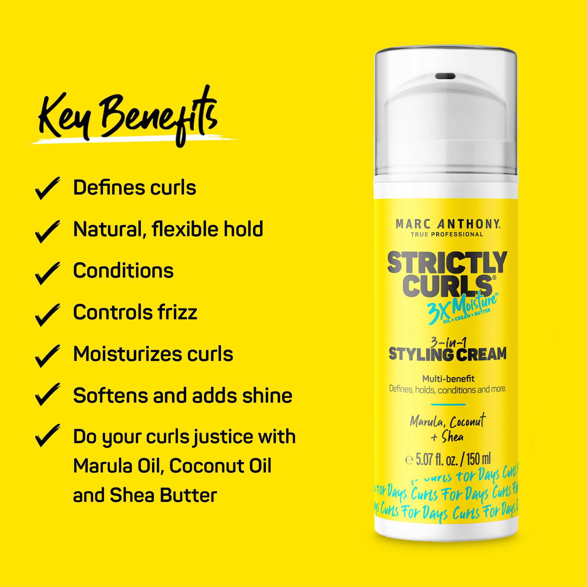 Strictly Curls® 3X Moisture <br> 3-in-1 Styling Cream