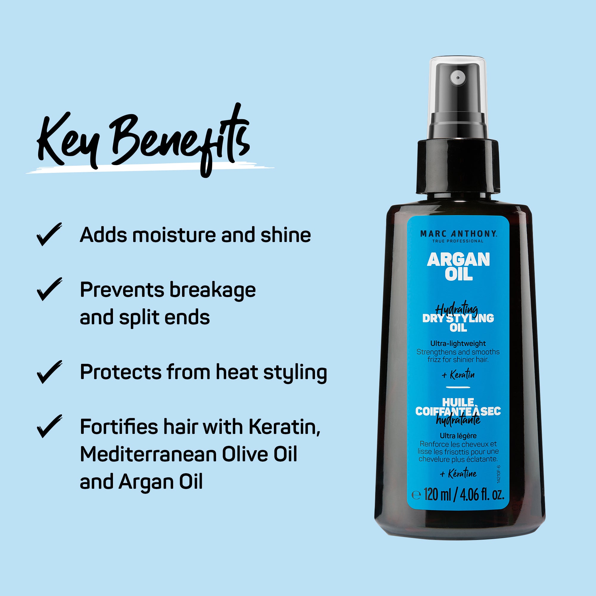 Argan Oil Dry Styling Oil - Marc Anthony