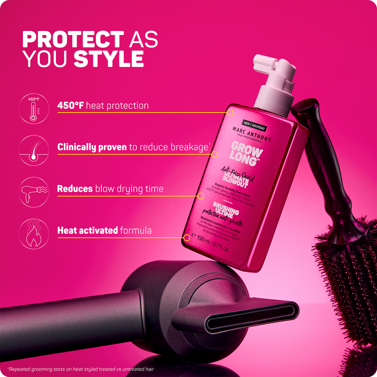 Grow Long™ &lt;br&gt; Anti-Frizz Shield Ultimate Blowout