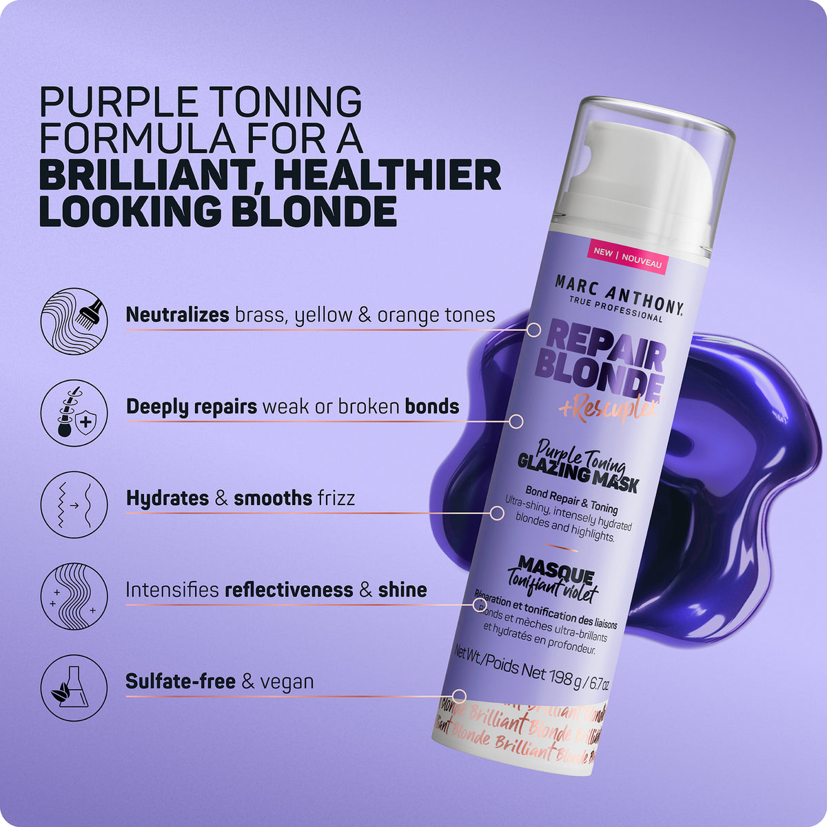 Repair Blonde &lt;br&gt; Purple Toning Glazing Mask