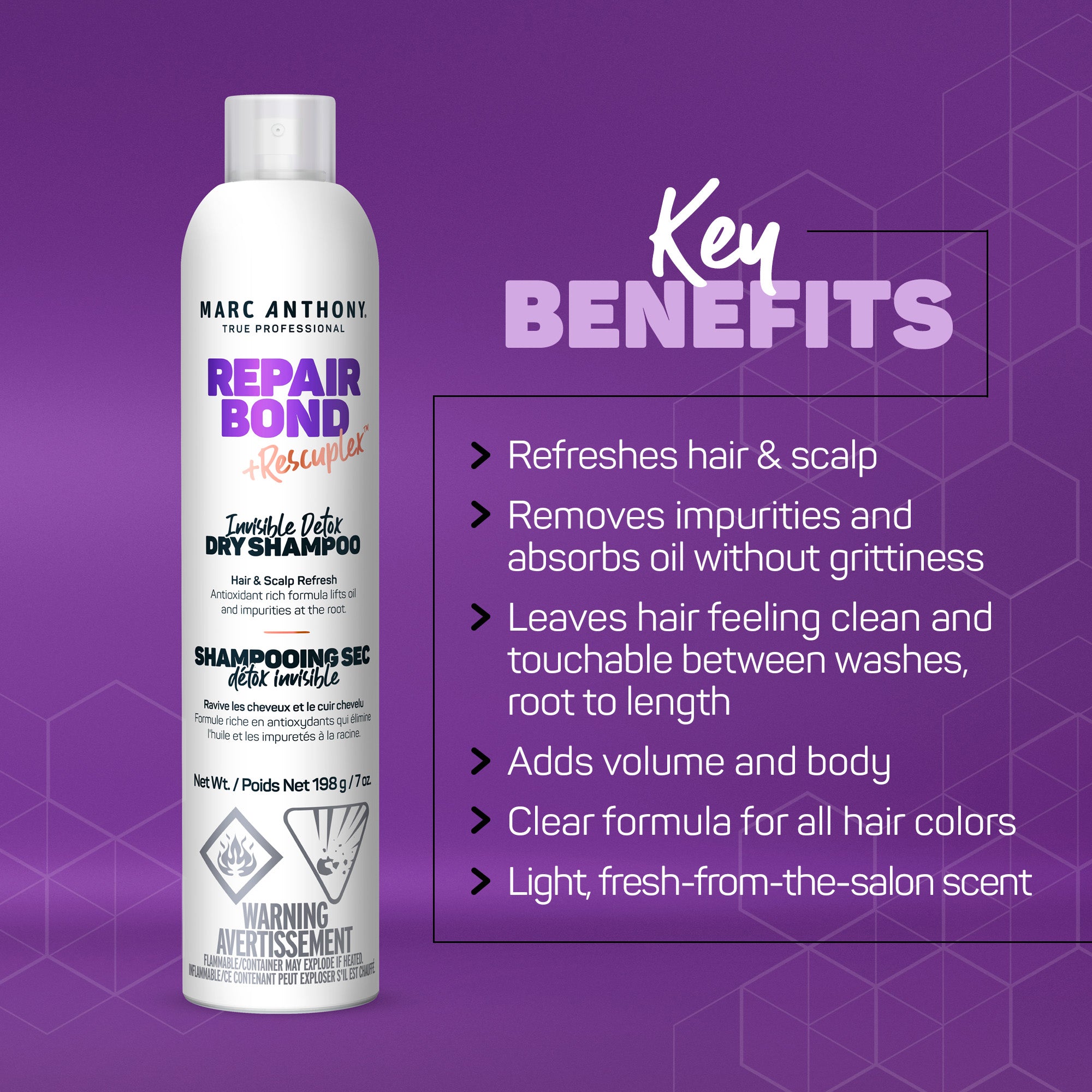 Repair Bond +Rescuplex™ <br> Invisible Detox Dry Shampoo