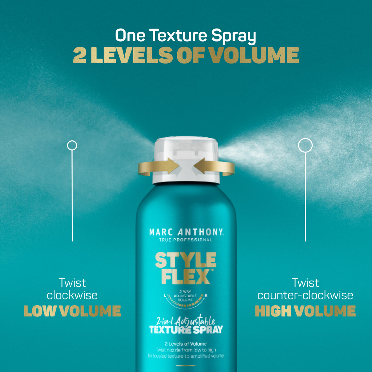 Style Flex™ &lt;br&gt; 2-In-1 Adjustable Texture Spray